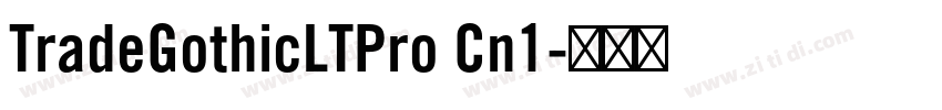 TradeGothicLTPro Cn1字体转换